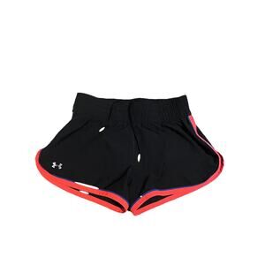 Under‎ Armour Women's UA Tech Running Shorts Black & Blue Orange SZ XS